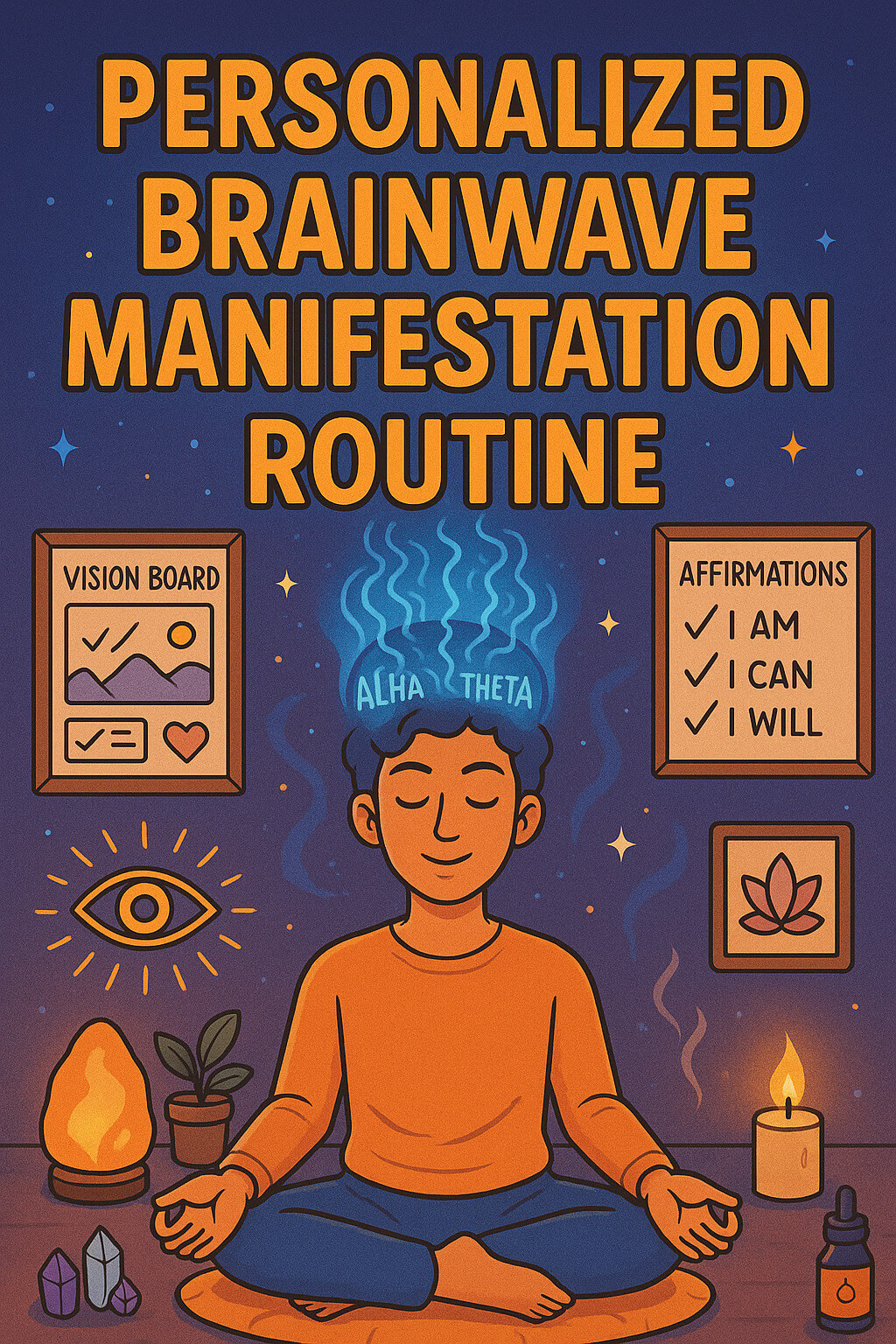 personalized brainwave manifestation routine