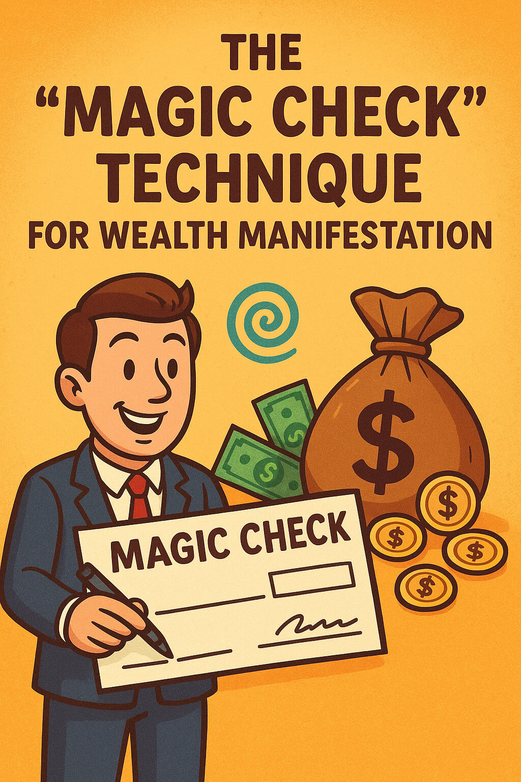 Magic Check technique for wealth manifestation